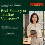 Professional sourcing expert presenting the topic “How to identify a real factory vs a trading company” — ChinaBuy Sourcing blog cover image.